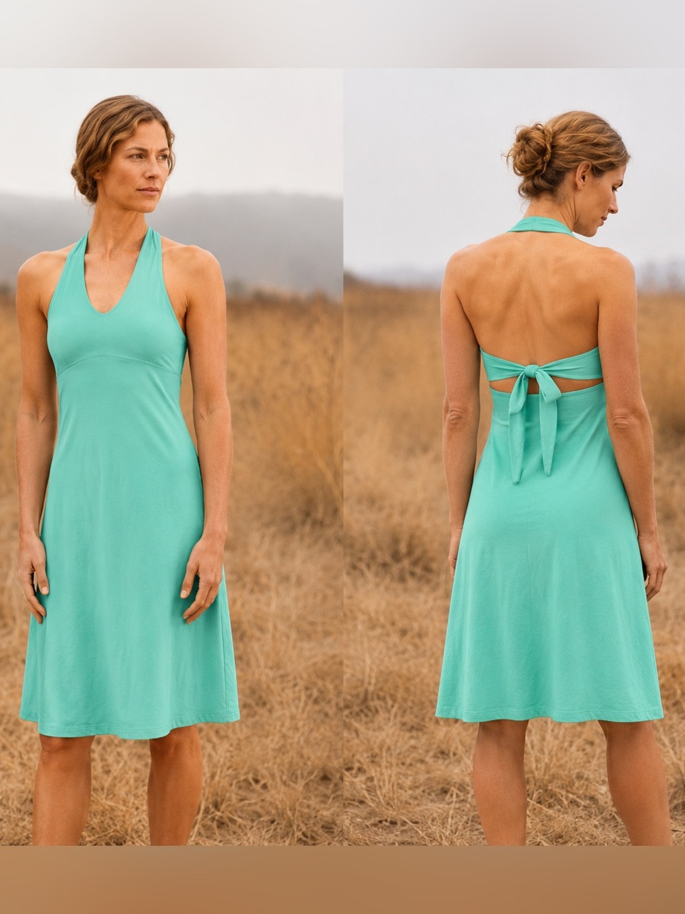 Patagonia Women's Morning Glory Dress In Aquarium Size S